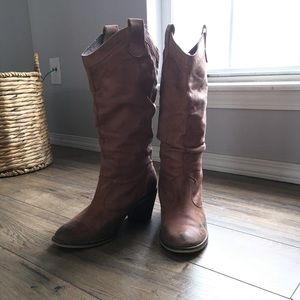 Leather cowgirl boots from Aldo